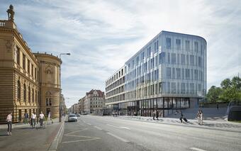 Bastion Florenc - a new building on the border of the center of Prague and Karlín is under construction