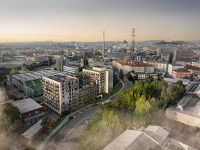 The first major PSN project in Brno: the brownfield in Plynárenská Street is being transformed into the Brno Jedna project, construction of a multifunctional building starts here
