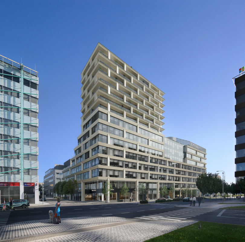 Passerinvest Group, as the first in Prague this year, started the construction of a new administrative or of the Hila multifunctional building in Prague's Brumlovka. It will offer offices, shops and rental apartments.