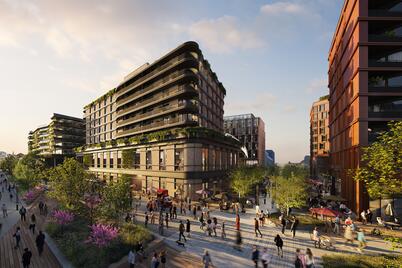 Construction of the Brno Dornych project: 90% of the material from the demolished old building will be recycled