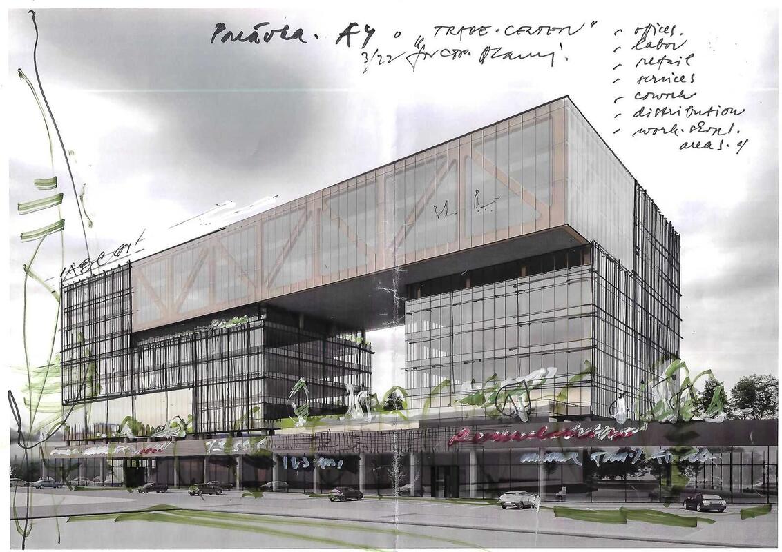 Developer CTP ceremoniously launched the construction of a highly modern office building worth 1.5 billion crowns, thus completing the revitalization of the Ponávka area